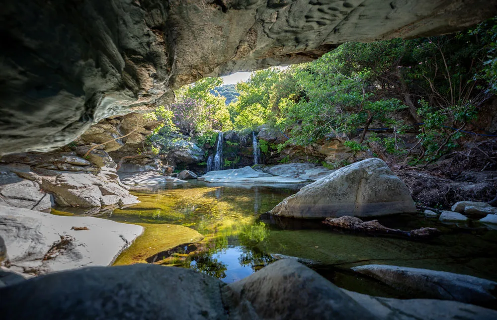 Hiking activities in Andros
