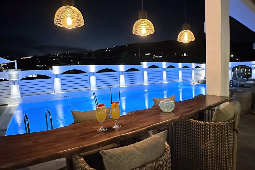 Pool bar at the hotel