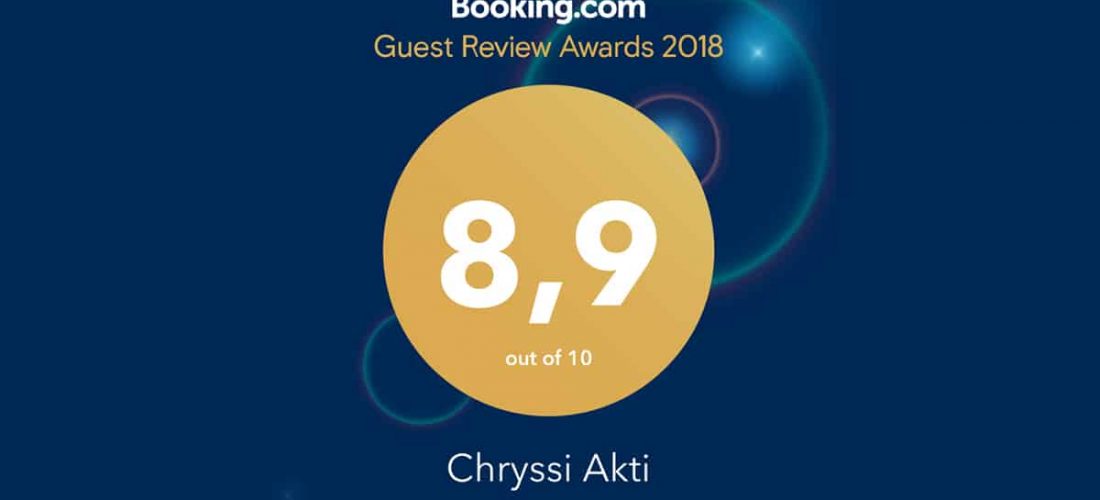 Guest Review Award 2018 από την Booking.com